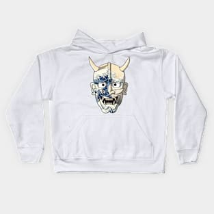 Wave Hannya mask Kids Hoodie